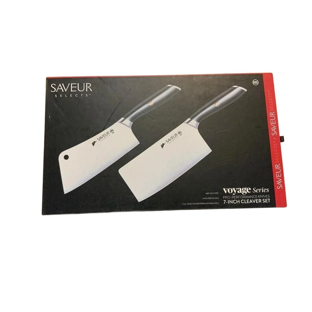 SAVEUR SELECTS German Steel Forged 2-Piece Cleaver Set